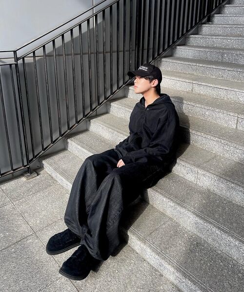 KICHUL（キチョル）の「BALLOON FIT DENIM PANTS (WASHED BLACK)（デニムパンツ・レディース・その他・SMALL/XX-SMALL/LARGE/X-SMALL/MEDIUM）」の14枚目の写真