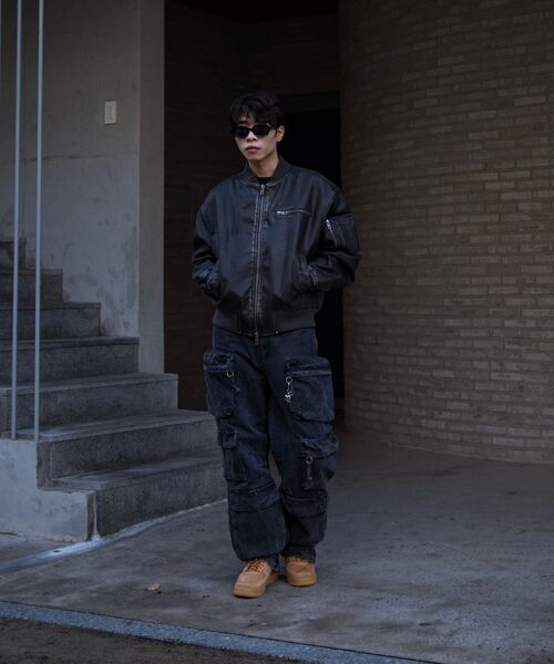 MASSNOUN（マスノウン）の「M6X スナップカーゴデニムパンツ MSFJP001-BK（デニムパンツ・メンズ・その他・X-LARGE/LARGE）」の8枚目の写真