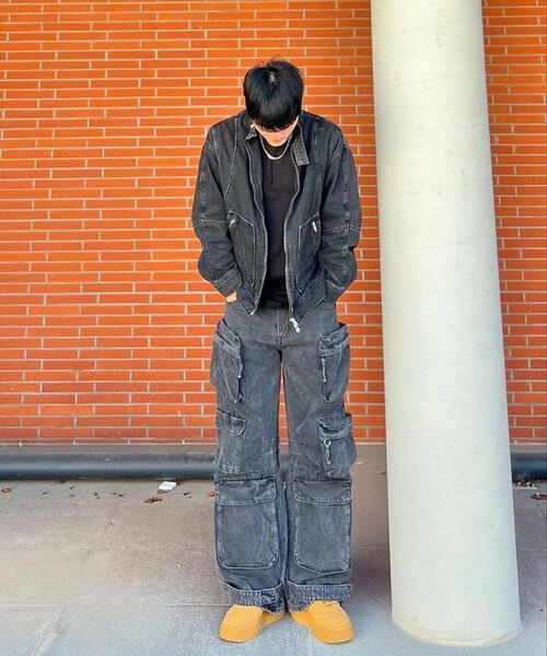 MASSNOUN（マスノウン）の「M6X スナップカーゴデニムパンツ MSFJP001-BK（デニムパンツ・メンズ・その他・X-LARGE/LARGE）」の20枚目の写真
