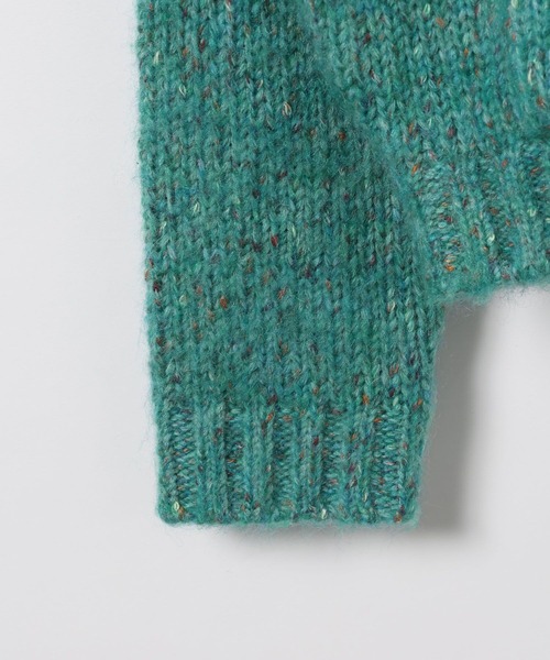 BAYFLOW（ベイフロー）の「【EF(エフ)】シャギーカウチンニットカーディガン(MEN)（カーディガン/ボレロ・メンズ・サックスブルー/チャコール・LARGE/MEDIUM）」の5枚目の写真