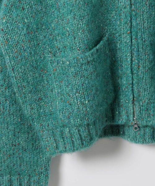 BAYFLOW（ベイフロー）の「【EF(エフ)】シャギーカウチンニットカーディガン(MEN)（カーディガン/ボレロ・メンズ・サックスブルー/チャコール・LARGE/MEDIUM）」の6枚目の写真