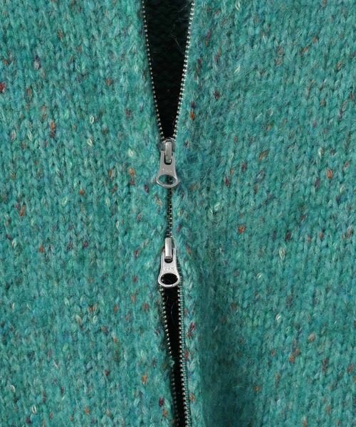 BAYFLOW（ベイフロー）の「【EF(エフ)】シャギーカウチンニットカーディガン(MEN)（カーディガン/ボレロ・メンズ・サックスブルー/チャコール・LARGE/MEDIUM）」の8枚目の写真