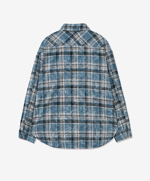 LADY VOLUME（レディーボリューム）の「VINTAGE TARTAN CHECK POCKET SHIRT_BLUE（シャツ/ブラウス・レディース・その他・SMALL/MEDIUM）」の3枚目の写真