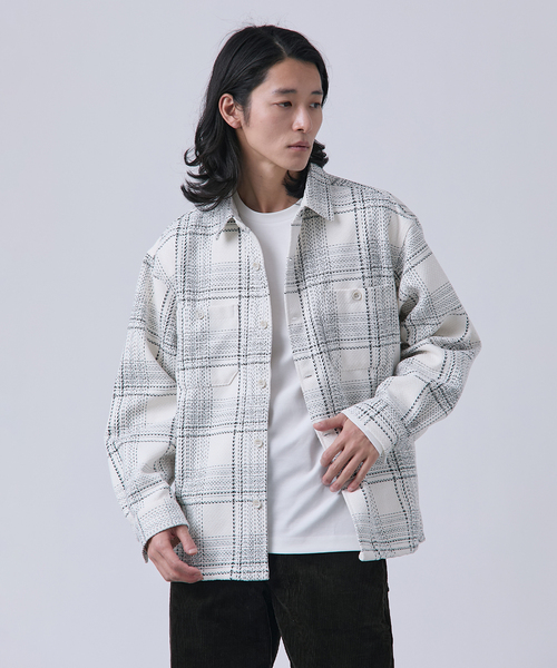 B.C STOCK(ベーセーストック)の「モール ビッグチェックシャツ(シャツ/ブラウス・メンズ・ブルー系その他/ホワイト/ブラウン・MEDIUM/LARGE)」の2枚目の写真