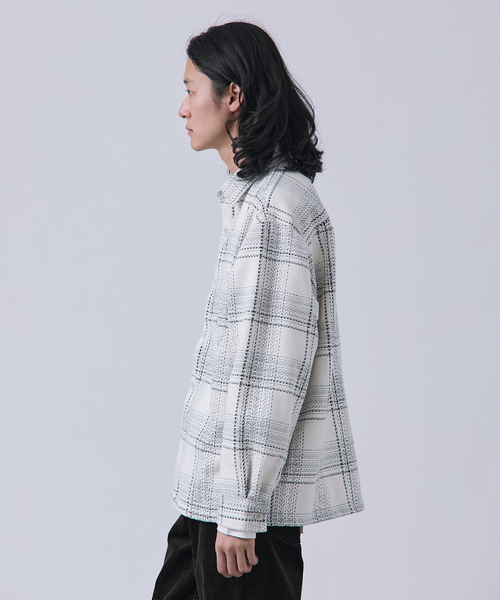 B.C STOCK(ベーセーストック)の「モール ビッグチェックシャツ(シャツ/ブラウス・メンズ・ブルー系その他/ホワイト/ブラウン・MEDIUM/LARGE)」の6枚目の写真