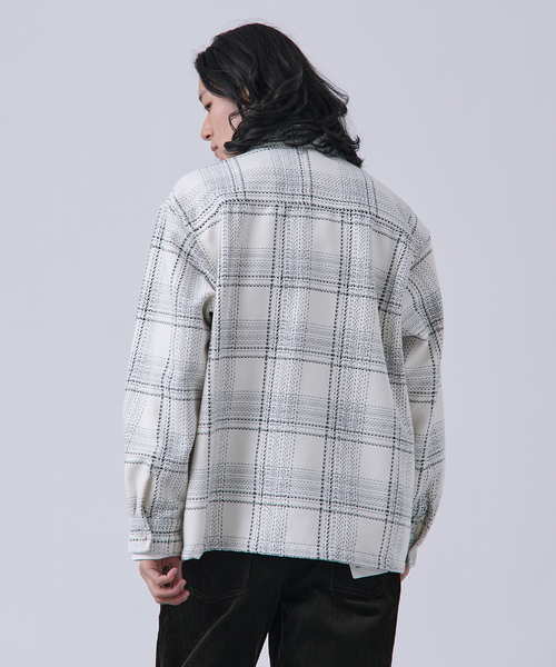 B.C STOCK(ベーセーストック)の「モール ビッグチェックシャツ(シャツ/ブラウス・メンズ・ブルー系その他/ホワイト/ブラウン・MEDIUM/LARGE)」の7枚目の写真