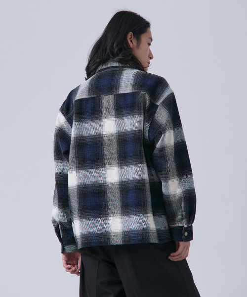 B.C STOCK(ベーセーストック)の「モール ビッグチェックシャツ(シャツ/ブラウス・メンズ・ブルー系その他/ホワイト/ブラウン・MEDIUM/LARGE)」の15枚目の写真