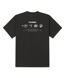 アウィルトラベル ブラック 半袖Tシャツ