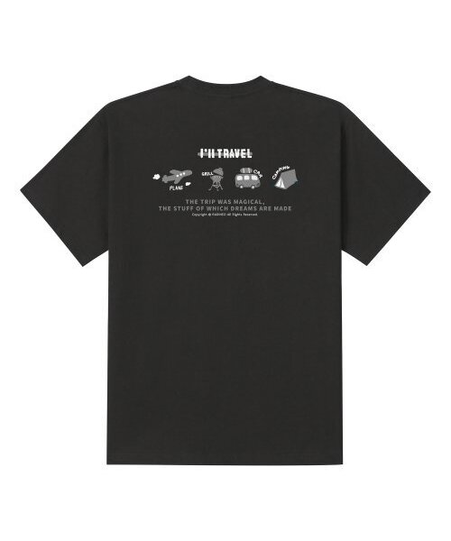 RADINEO(ラディネオ)の「アウィルトラベル ブラック 半袖Tシャツ(Tシャツ/カットソー・メンズ・その他・MEDIUM/SMALL/X-LARGE)」の1枚目の写真