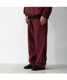 BURNING CAPONE（バーニングカポネ）の「BCパイピングウインドブレーカーパンツ（バーガンディ）（スウェットパンツ）」