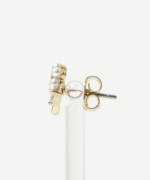 flower（フラワー）の「ブルーミングパールピアス（ピアス（両耳用）・レディース・ゴールド/シルバー・FREE）」の3枚目の写真