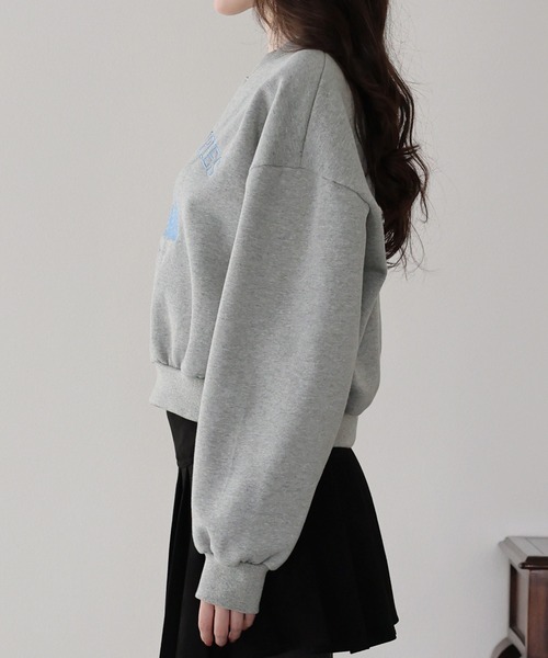 BLUEEAST(ブルーイースト)の「裏起毛フォレスト刺繍スウェット(スウェット・レディース・ネイビー/グレー/アイボリー・MEDIUM)」の19枚目の写真