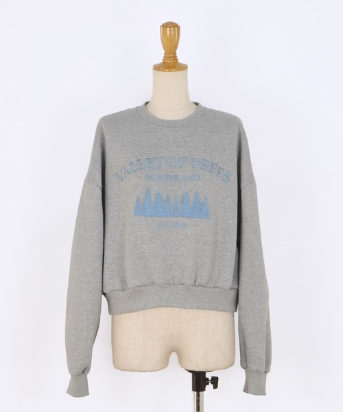 BLUEEAST(ブルーイースト)の「裏起毛フォレスト刺繍スウェット(スウェット・レディース・ネイビー/グレー/アイボリー・MEDIUM)」の22枚目の写真