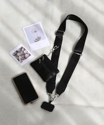 colleca la（コレカラ）の「ミニポーチ付き スマホショルダーストラップ（スマホケース/カバー）」