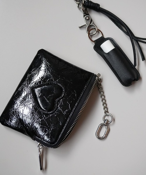 Port(ポート)の「【 Sowel. / ソエル 】 フロント ハート コインケース / カードケース #(カードケース・レディース・イエロー/ホワイト/ブラウン/ワインレッド/シルバー/グリーン/ブラック/ピンク・FREE)」の2枚目の写真