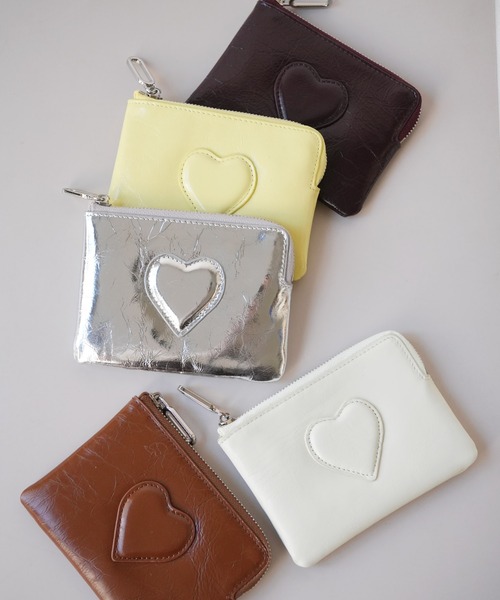 Port(ポート)の「【 Sowel. / ソエル 】 フロント ハート コインケース / カードケース #(カードケース・レディース・イエロー/ホワイト/ブラウン/ワインレッド/シルバー/グリーン/ブラック/ピンク・FREE)」の10枚目の写真