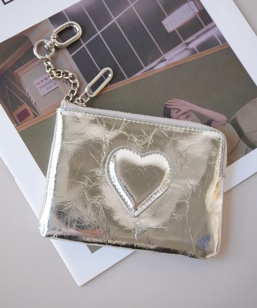 Port(ポート)の「【 Sowel. / ソエル 】 フロント ハート コインケース / カードケース #(カードケース・レディース・イエロー/ホワイト/ブラウン/ワインレッド/シルバー/グリーン/ブラック/ピンク・FREE)」の14枚目の写真