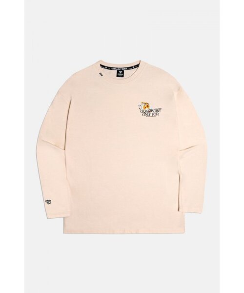 CORALIAN(コラリアン)の「フラワーアートワーク長袖コットンTシャツベージュ(Tシャツ/カットソー・レディース・その他・S/M/L/2XL/XL/4XL/5XL/XS/3XL)」の6枚目の写真