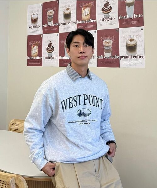 KANEITEI(カネイテイ)の「WEST POINT ARCH CREWNECK (MELANGE GRAY)(スウェット・レディース・グレー・MEDIUM/LARGE/X-LARGE)」の9枚目の写真