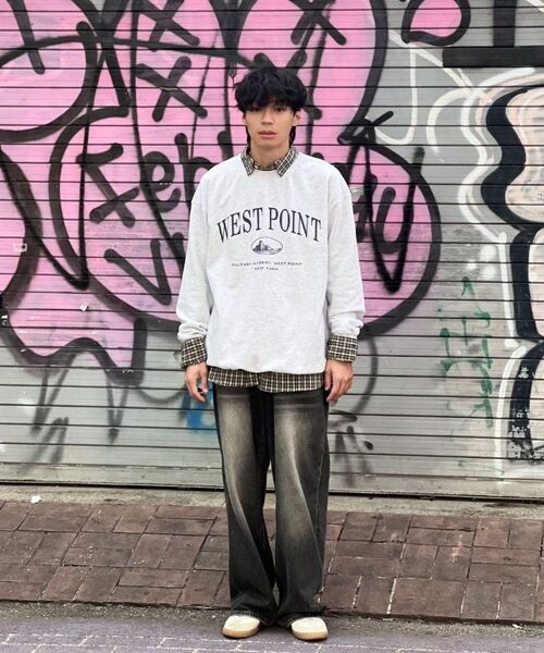 KANEITEI(カネイテイ)の「WEST POINT ARCH CREWNECK (MELANGE GRAY)(スウェット・レディース・グレー・MEDIUM/LARGE/X-LARGE)」の13枚目の写真