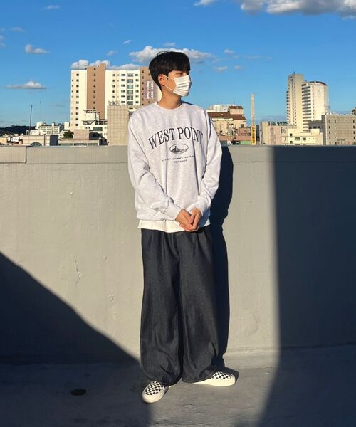 KANEITEI(カネイテイ)の「WEST POINT ARCH CREWNECK (MELANGE GRAY)(スウェット・レディース・グレー・MEDIUM/LARGE/X-LARGE)」の20枚目の写真
