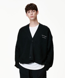 AOG PROJECT（エイオージープロジェクト）の「アンバランスニットカーディガン（ブラック）（カーディガン/ボレロ）」
