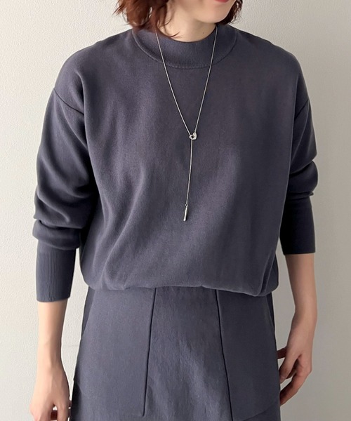 Doux archives（ドゥアルシーヴ）の「ベイカースカートニットＳＥＴＵＰ（ワンピース・レディース・ブルーグレー/グレー/ベージュ・FREE）」の8枚目の写真