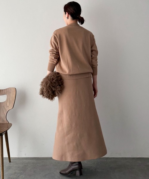 Doux archives（ドゥアルシーヴ）の「ベイカースカートニットＳＥＴＵＰ（ワンピース・レディース・ブルーグレー/グレー/ベージュ・FREE）」の14枚目の写真