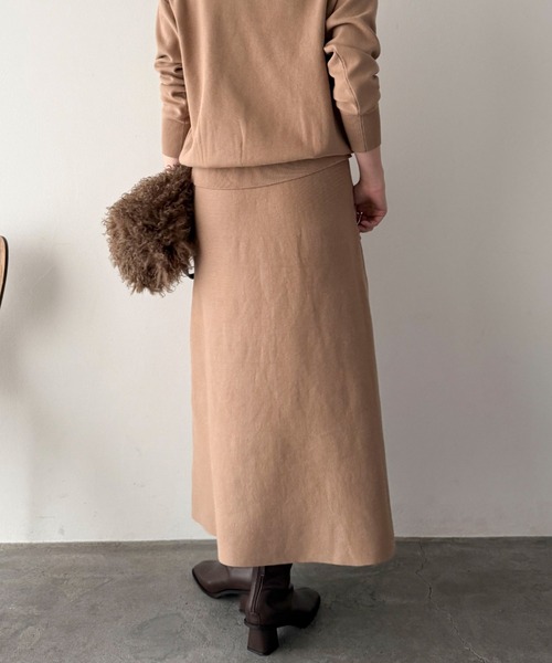 Doux archives（ドゥアルシーヴ）の「ベイカースカートニットＳＥＴＵＰ（ワンピース・レディース・ブルーグレー/グレー/ベージュ・FREE）」の17枚目の写真