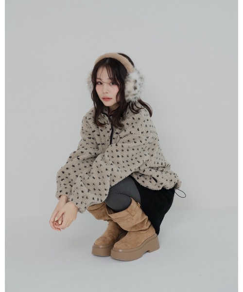 JUMELLE(ジュメロ)の「ボアプルオーバー(ニット/セーター・レディース・ベージュ・FREE)」の12枚目の写真