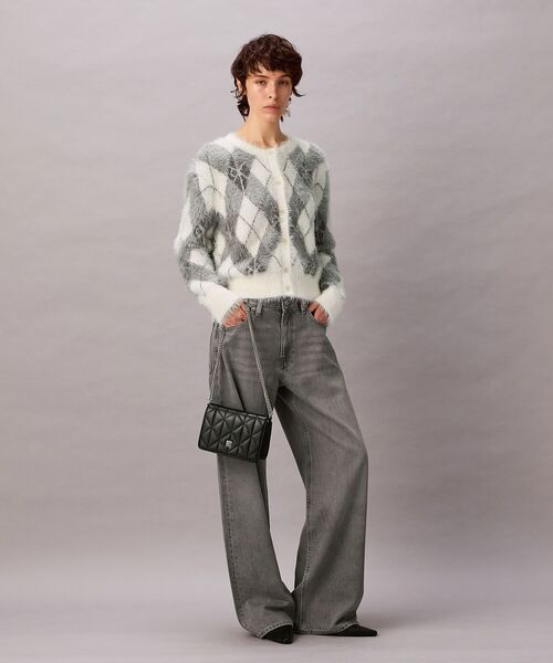 Calvin Klein（カルバン・クライン）の「クロスボディバッグ - キルティングチェーンバッグ（ハンドバッグ・レディース・ブラック/ベージュ・FREE）」の10枚目の写真