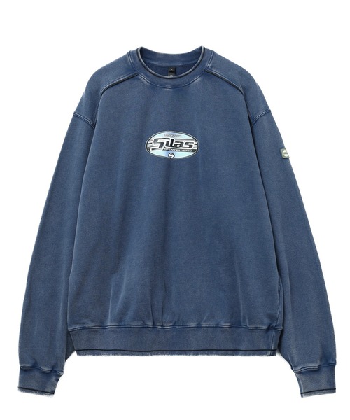 SILAS（サイラス）の「【UK COLLECTION】SKATE OVAL SWEATSHIRT（スウェット・メンズ・オフホワイト/ネイビー・S/M/L）」の4枚目の写真