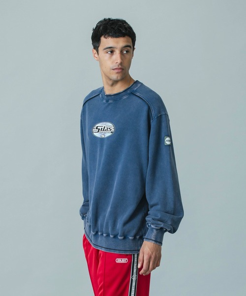 SILAS（サイラス）の「【UK COLLECTION】SKATE OVAL SWEATSHIRT（スウェット・メンズ・オフホワイト/ネイビー・S/M/L）」の6枚目の写真