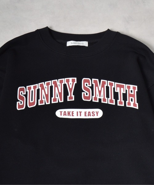 Sunny Smith(サニースミス)の「12.7オンス ヘビーウェイトカレッジ風アーチロゴ裏毛トレーナー(スウェット・メンズ・アッシュグレー/ブラック・X-LARGE/LARGE)」の12枚目の写真