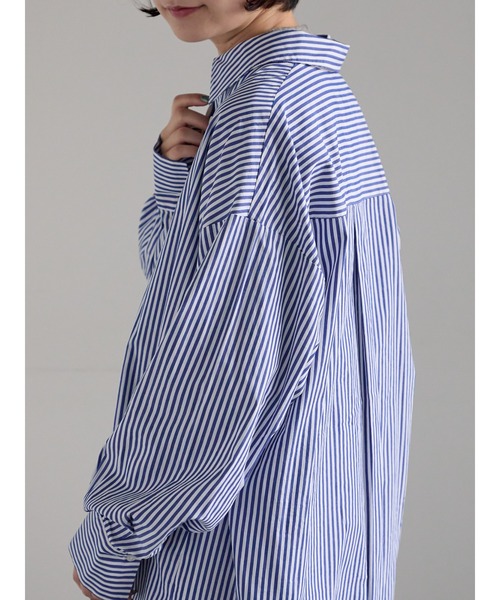 Samansa Mos2(サマンサ モスモス)の「【ZOZO限定】柄アソートビッグシャツ(シャツ/ブラウス・レディース・グレー/ピンク/ブルー/イエロー/ネイビー・F)」の8枚目の写真