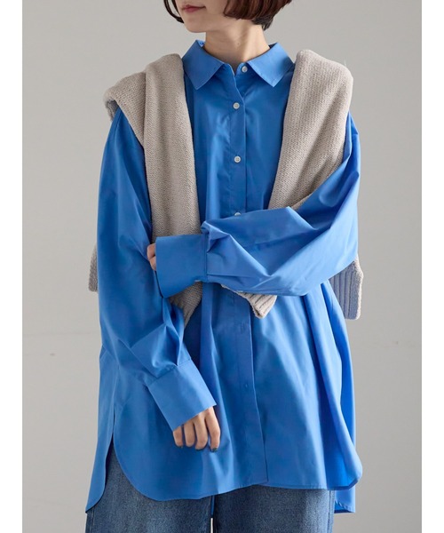 Samansa Mos2(サマンサ モスモス)の「【ZOZO限定】柄アソートビッグシャツ(シャツ/ブラウス・レディース・グレー/ピンク/ブルー/イエロー/ネイビー・F)」の17枚目の写真