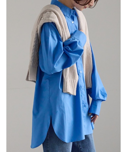 Samansa Mos2(サマンサ モスモス)の「【ZOZO限定】柄アソートビッグシャツ(シャツ/ブラウス・レディース・グレー/ピンク/ブルー/イエロー/ネイビー・F)」の18枚目の写真