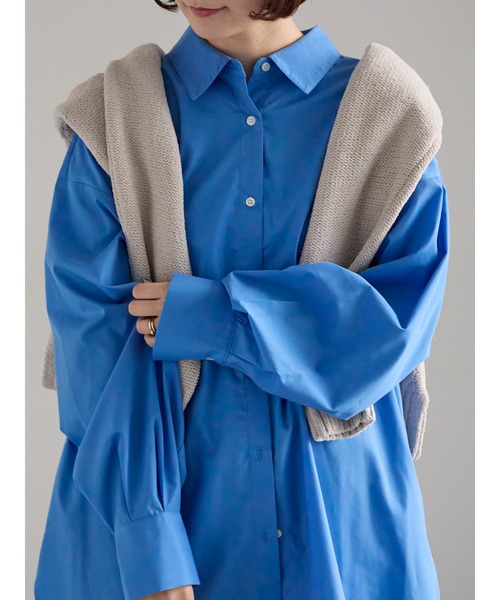 Samansa Mos2(サマンサ モスモス)の「【ZOZO限定】柄アソートビッグシャツ(シャツ/ブラウス・レディース・グレー/ピンク/ブルー/イエロー/ネイビー・F)」の20枚目の写真