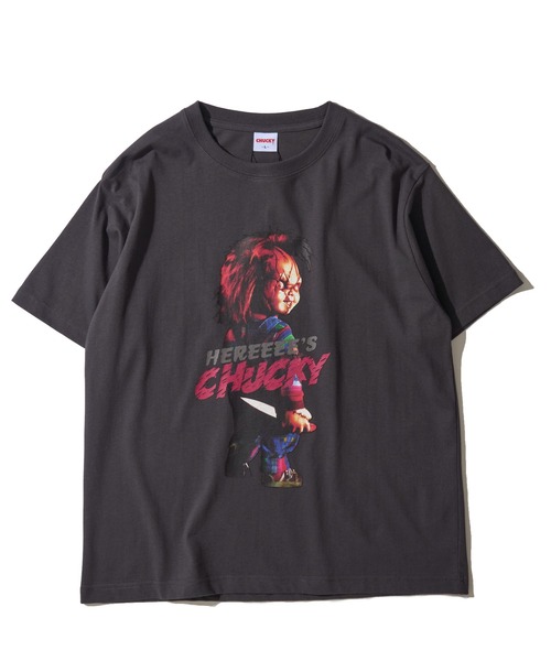 ADPOSION(アドポーション)の「【CHUCKY / チャッキー】フロントプリントクルーネックTシャツ(Tシャツ/カットソー・レディース・チャコールグレー/ホワイト/オフホワイト・LARGE/X-LARGE/MEDIUM)」の5枚目の写真