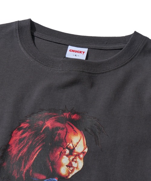 ADPOSION(アドポーション)の「【CHUCKY / チャッキー】フロントプリントクルーネックTシャツ(Tシャツ/カットソー・レディース・チャコールグレー/ホワイト/オフホワイト・LARGE/X-LARGE/MEDIUM)」の7枚目の写真