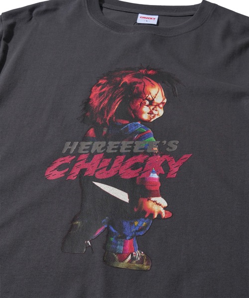 ADPOSION(アドポーション)の「【CHUCKY / チャッキー】フロントプリントクルーネックTシャツ(Tシャツ/カットソー・レディース・チャコールグレー/ホワイト/オフホワイト・LARGE/X-LARGE/MEDIUM)」の8枚目の写真