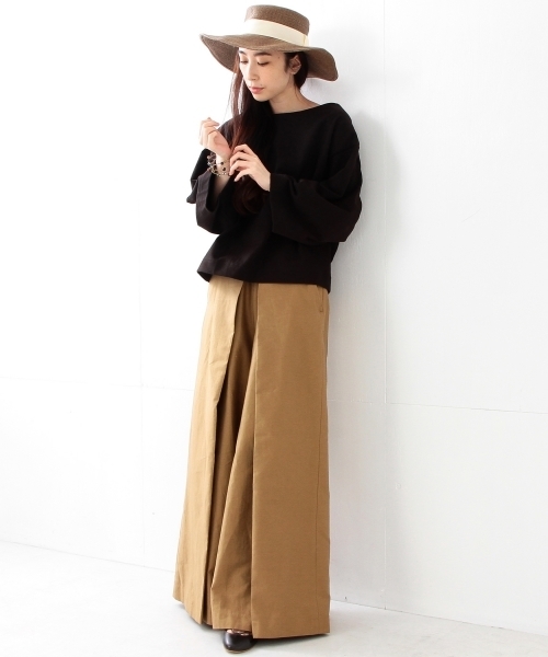 Ray BEAMS（レイビームス）の「◇【ラブリ着用】RBS / ペーパー ボーター ハット（ハット・レディース・ナチュラル/ブラック/ブラウン・ONE SIZE）」の19枚目の写真