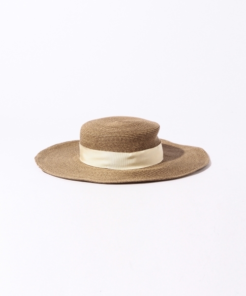 Ray BEAMS（レイビームス）の「◇【ラブリ着用】RBS / ペーパー ボーター ハット（ハット・レディース・ナチュラル/ブラック/ブラウン・ONE SIZE）」の8枚目の写真