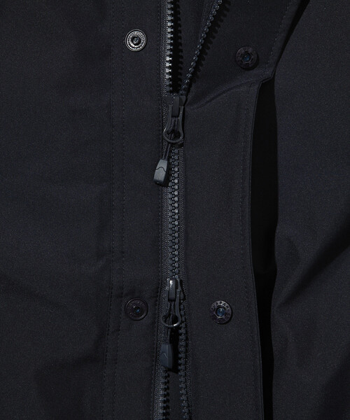 +phenix（プラスフェニックス）の「+phenix/プラスフェニックス 別注 GORE-TEX WINDSTOPPER SHORT MODS COAT/ゴアテックス ウインドストッパー ショートモッズコート（ブルゾン・メンズ・ブラック/オリーブ/ネイビー・SMALL/LARGE/MEDIUM）」の13枚目の写真