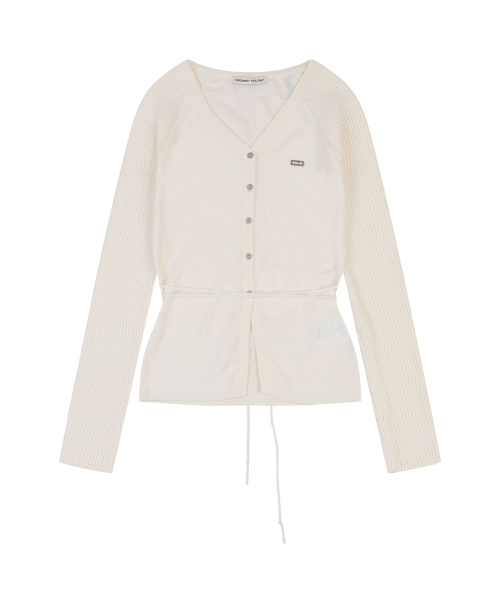 ORDINARY HOLIDAY（オーディナリー ホリデー）の「ANGORA V-NECK SLIM CARDIGAN [IVORY]（カーディガン/ボレロ・レディース・その他・FREE）」の3枚目の写真