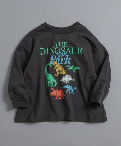 BREEZE（ブリーズ）の「【WEB限定】イロイログラフィックTシャツ（Tシャツ/カットソー・キッズ・グレー/エメラルド/オフホワイト/ライム/ピンク/グリーン/サックスブルー/パープル/ネイビー/チャコール/ベージュ・100/90/140/130/120/110/150）」の4枚目の写真