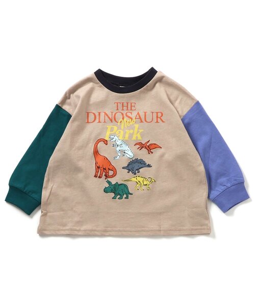 BREEZE（ブリーズ）の「【WEB限定】イロイログラフィックTシャツ（Tシャツ/カットソー・キッズ・グレー/エメラルド/オフホワイト/ライム/ピンク/グリーン/サックスブルー/パープル/ネイビー/チャコール/ベージュ・100/90/140/130/120/110/150）」の18枚目の写真