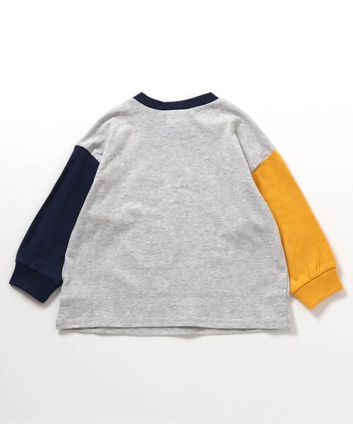 BREEZE（ブリーズ）の「【WEB限定】イロイログラフィックTシャツ（Tシャツ/カットソー・キッズ・グレー/エメラルド/オフホワイト/ライム/ピンク/グリーン/サックスブルー/パープル/ネイビー/チャコール/ベージュ・100/90/140/130/120/110/150）」の22枚目の写真