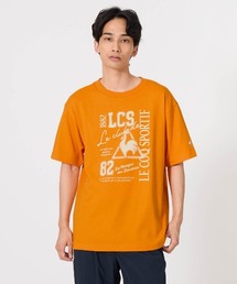【le coq sportif/ルコック】 フットボールインスパイア カレッジ風ロゴTシャツ【ひんやり接触冷感】