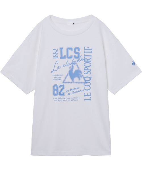 le coq sportif（ルコックスポルティフ）の「【le coq sportif/ルコック】 フットボールインスパイア カレッジ風ロゴTシャツ【ひんやり接触冷感】（Tシャツ/カットソー・メンズ・ホワイト/グリーン/オレンジ/ネイビー・XL/L/M/XXL）」の8枚目の写真